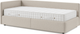 Кровать-тахта Sonit Nicole левый 90x200 шенилл Eclipse (01 светло-бежевый) -