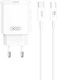 Зарядное устройство сетевое XO CE25 Type-C SET (белый) - 