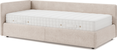 Кровать-тахта Sonit Nicole левый 90x200 велюр River  (03 бежевый) - 