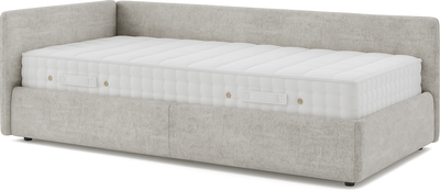 Кровать-тахта Sonit Nicole левый 90x200 велюр River  (05 антрацит) - 