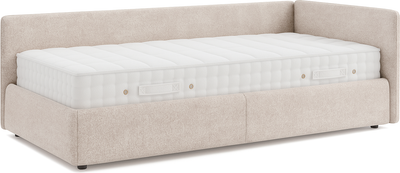 Кровать-тахта Sonit Nicole правый 90x200 велюр River  (03 бежевый) - 