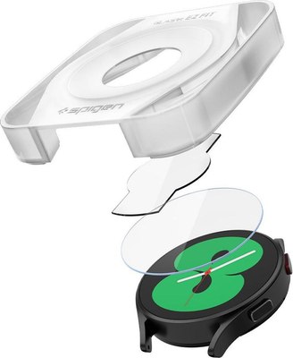 Защитное стекло для умных часов Spigen Glas.tr Ez-fit для Galaxy Watch 4/5 / AGL05340 (2шт) - 