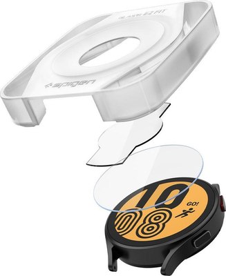 Защитное стекло для умных часов Spigen Glas.tr Ez-fit для Galaxy Watch  4/5 / AGL05339 (2шт) - 