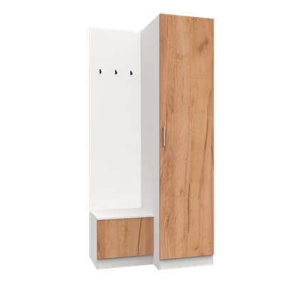 Секция в прихожую Интермебель Марсель-150 / МР 01-150 (дуб крафт золотой) - 