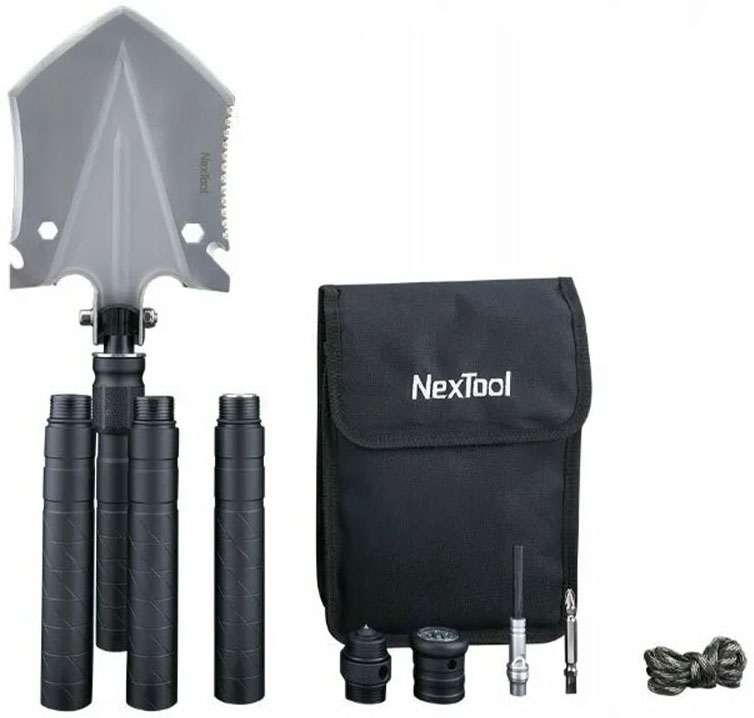 Лопата туристическая NexTool NE0114 (черный)