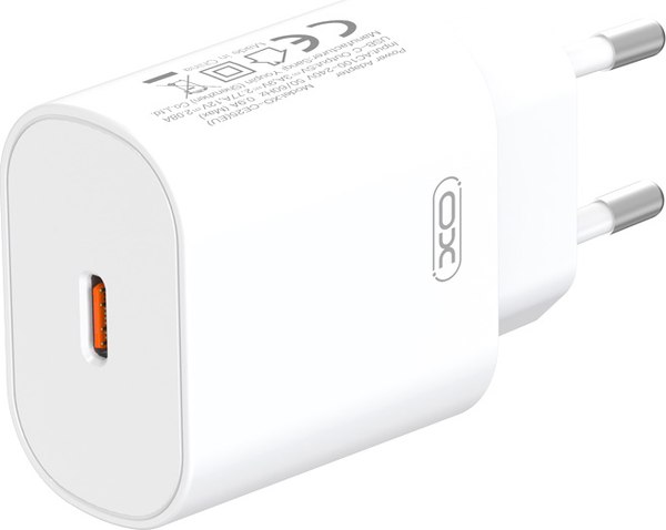 Зарядное устройство сетевое XO CE25 Lightning SET (белый)