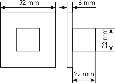 Комплект дверной фурнитуры Morelli Mira MH-54-S6 (хром)