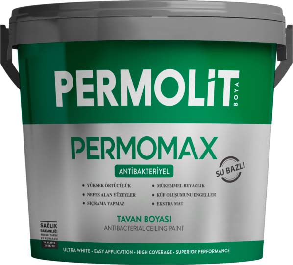 Краска PERMOLIT Permomax Антибактериальная для потолка (1.9л)