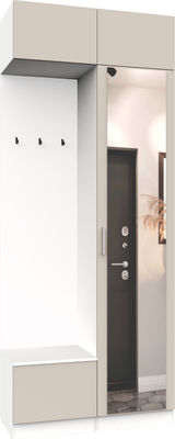 Секция в прихожую Интермебель Марсель-202 / МР 01-202 (кашемир) - 