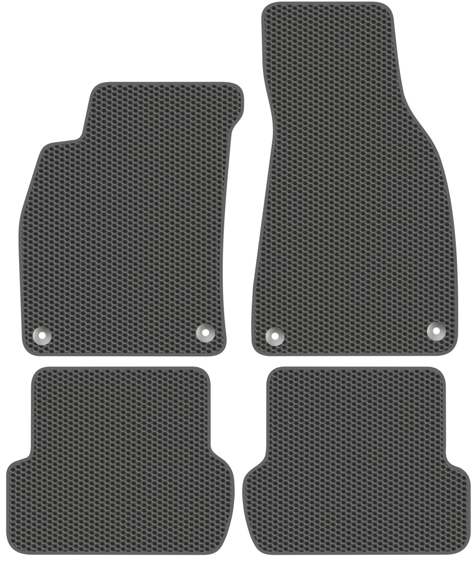 Комплект ковриков для авто Alicosta 0087_1_сер для Audi A4 II/III кабриолет/B7/6 2000-2009 (EVA соты, серый) — фото 1
