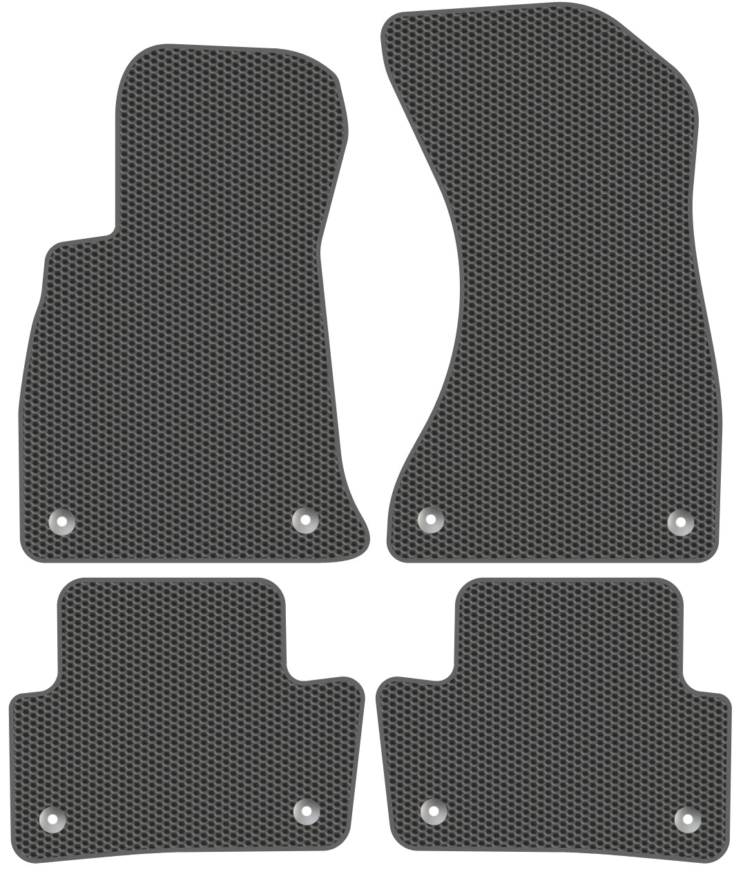 Комплект ковриков для авто Alicosta 0083_1_сер для Audi A4 V универсал/8W5/8W2 2015-н.в. (EVA соты, серый)