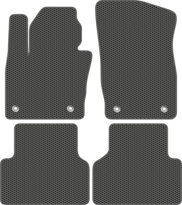 Комплект ковриков для авто Alicosta 0114_1_сер для Audi Q3 SUV/8U 2011-2019 (EVA соты, серый) - 