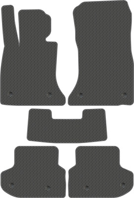 Комплект ковриков для авто Alicosta 0171_1_сер для BMW 5-Series V/VI F11/F10 2013-2017 (EVA соты, серый) - 