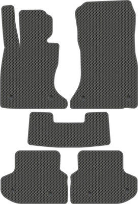 Комплект ковриков для авто Alicosta 0172_1_сер для BMW 5-Series VI седан 4WD (EVA соты, серый) - 