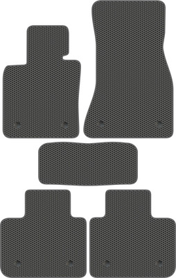 Комплект ковриков для авто Alicosta 1946_1_сер для BMW 6-Series Gran Turismo I G32 2017-н.в. (EVA соты, серый) - 
