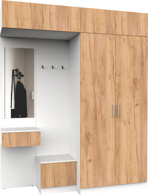 Секция в прихожую Интермебель Марсель-256 / МР 01-256 (дуб крафт золотой) - 