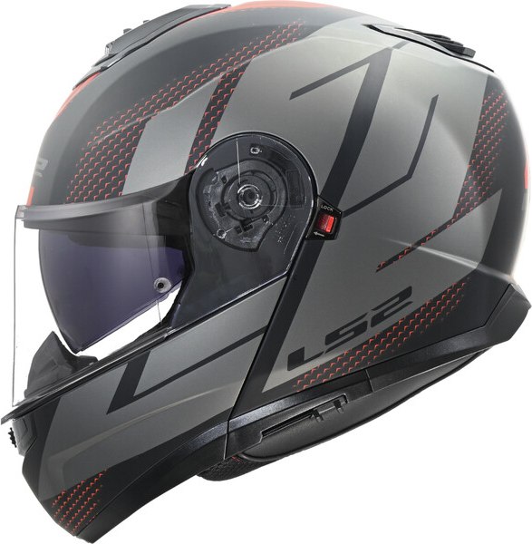 Мотошлем LS2 FF908 Strobe II Code (M, матовый черный/серый)