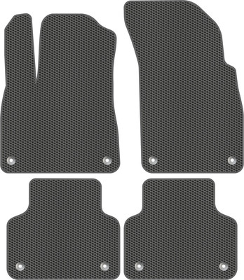 Комплект ковриков для авто Alicosta 0122_1_сер для Audi Q7 I/II SUV/4MB/4M 2015-н.в. (EVA соты, серый) - 