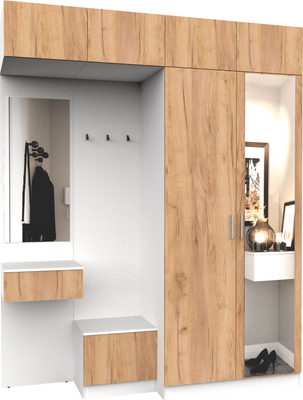 Секция в прихожую Интермебель Марсель-263 / МР 01-263 (дуб крафт золотой) - 