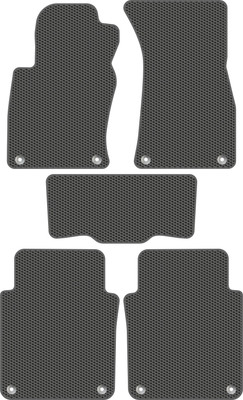 Комплект ковриков для авто Alicosta 0110_1_сер для Audi A8 Long седан/D3 2002-2009 (EVA соты, серый) - 