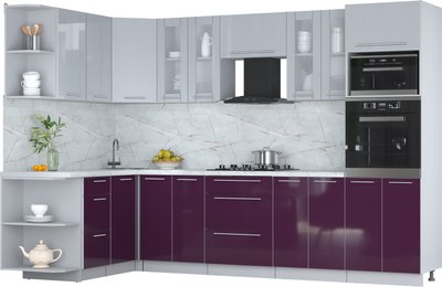 

Кухонный гарнитур, Мила Пластик 1.68x3.0 LV