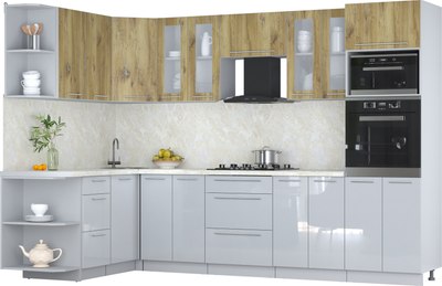 

Кухонный гарнитур, Мила Пластик 1.68x3.0 LV