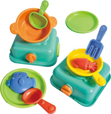 Набор игрушек для песочницы Hape Пляжный. Шеф-повар на пляже / E4106_HP - 