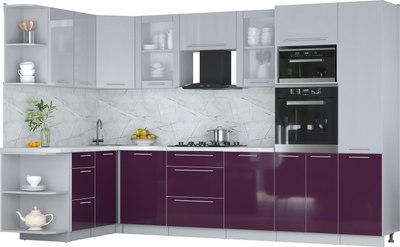

Кухонный гарнитур, Мила Пластик 1.68x3.2 LV