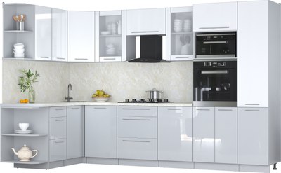 

Кухонный гарнитур, Мила Пластик 1.68x3.2 LV