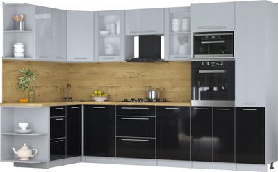 

Кухонный гарнитур, Мила Пластик 1.68x3.2 LV
