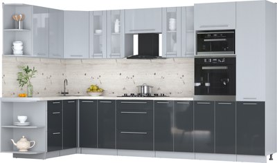 

Кухонный гарнитур, Мила Пластик 1.68x3.4 LV
