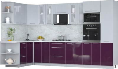

Кухонный гарнитур, Мила Пластик 1.68x3.4 LV