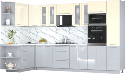 

Кухонный гарнитур, Мила Пластик 1.68x3.4 LV