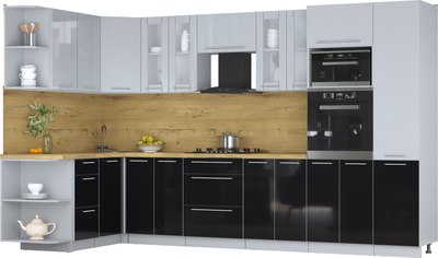 

Кухонный гарнитур, Мила Пластик 1.68x3.4 LV