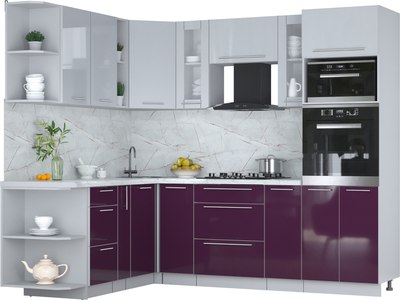 

Кухонный гарнитур, Мила Пластик 1.88x2.4 LV