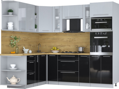 

Кухонный гарнитур, Мила Пластик 1.88x2.4 LV