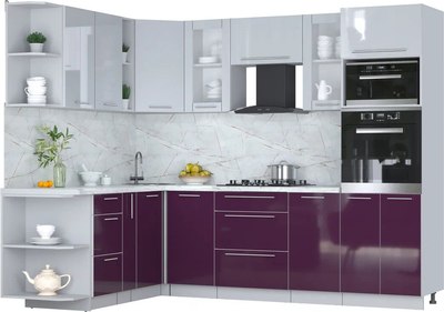 

Кухонный гарнитур, Мила Пластик 1.88x2.6 LV