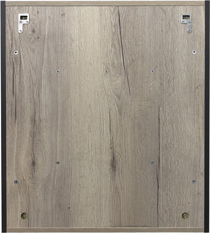 Шкаф с зеркалом для ванной Comforty Вена-70 (дуб дымчатый)