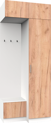 Секция в прихожую Интермебель Марсель-250 / МР 01-250 (дуб крафт золотой) - 