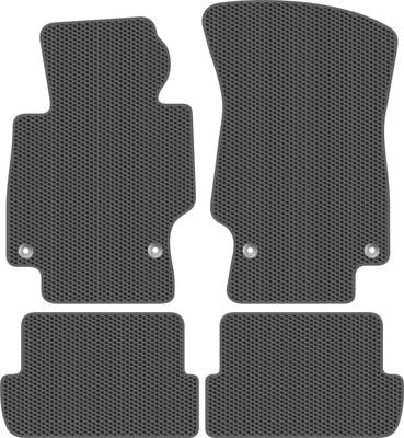 Комплект ковриков для авто Alicosta 0127_1_сер для Audi TT II кабриолет/купе/8J 2006-2014 (EVA соты, серый) - 