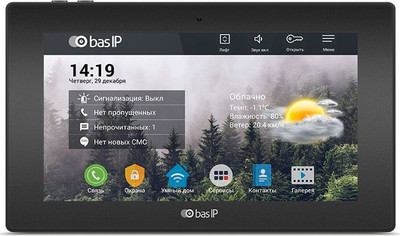 Монитор IP-видеодомофона Bas-IP AK-10 (черный) - 