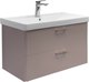Тумба с умывальником Comforty Ангара-90П Comforty 4490 (дуб латте) - 