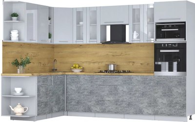 

Кухонный гарнитур, Мила Пластик 1.88x3.0 LV