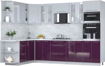 

Кухонный гарнитур, Мила Пластик 1.88x3.0 LV