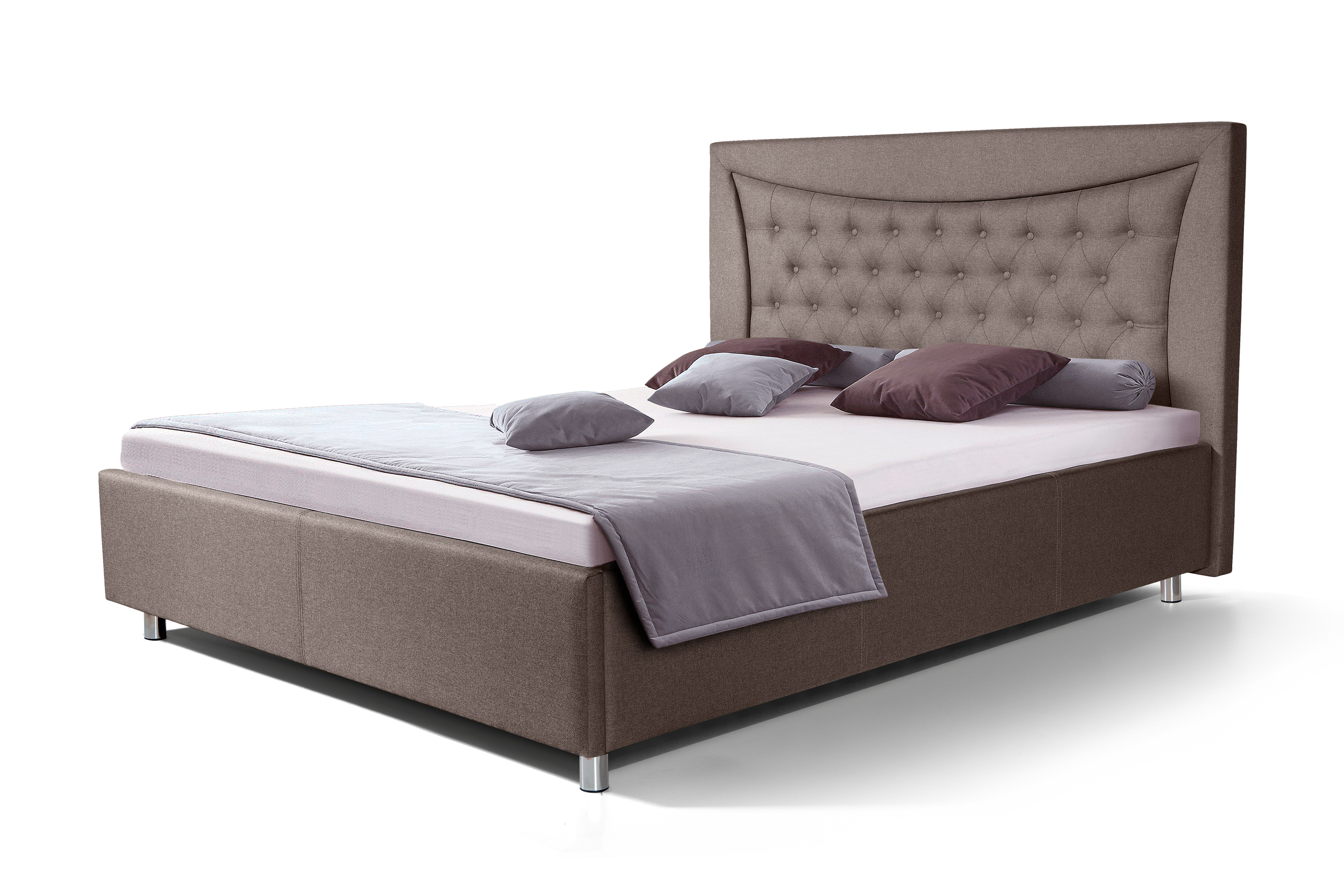Двуспальная кровать ФорестДекоГрупп Марта 1 160x200 без ПМ (Veluta Lux 8)