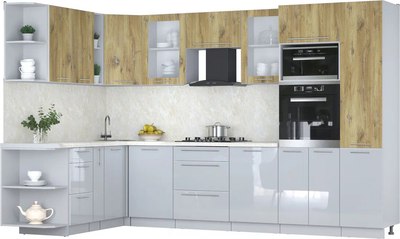 

Кухонный гарнитур, Мила Пластик 1.88x3.2 LV