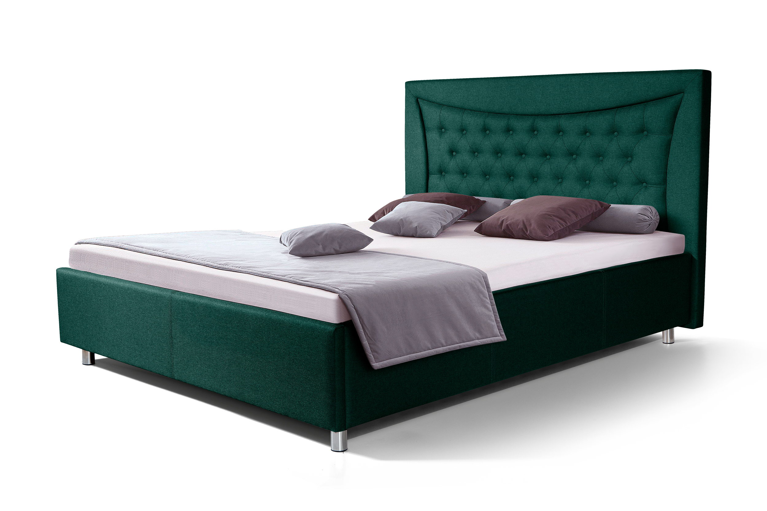 Двуспальная кровать ФорестДекоГрупп Марта 1 160x200 без ПМ (Veluta Lux 33)