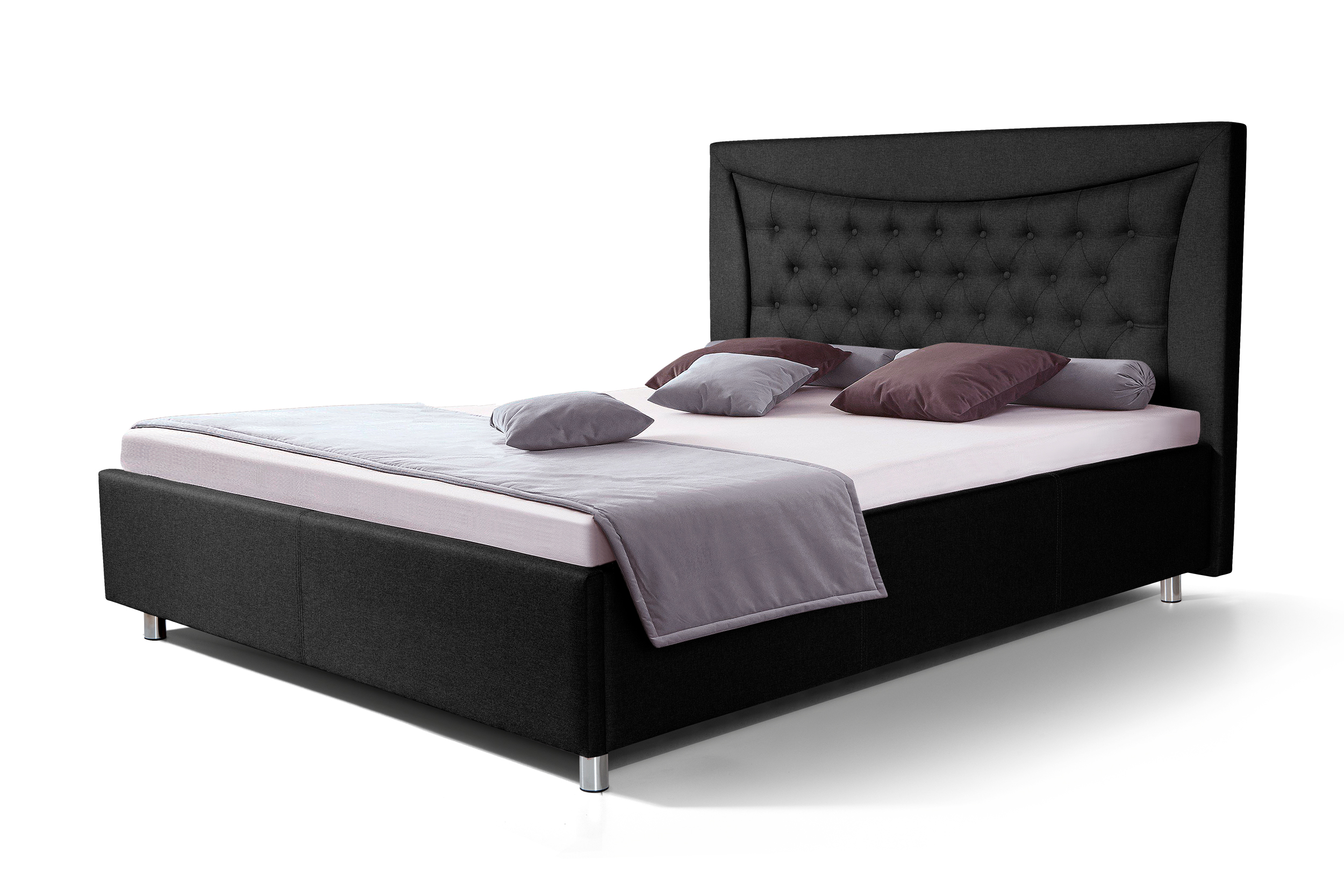 Двуспальная кровать ФорестДекоГрупп Марта 1 160x200 без ПМ (Veluta Lux 34)