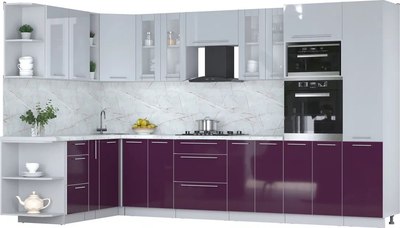 

Кухонный гарнитур, Мила Пластик 1.88x3.4 LV