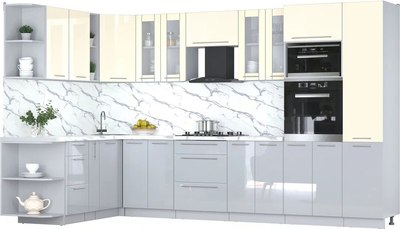 

Кухонный гарнитур, Мила Пластик 1.88x3.4 LV